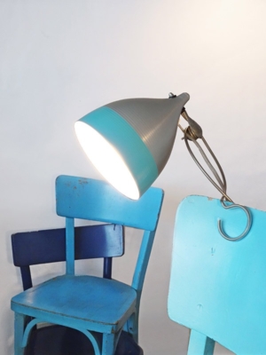 clip-on lamp-turquoise
